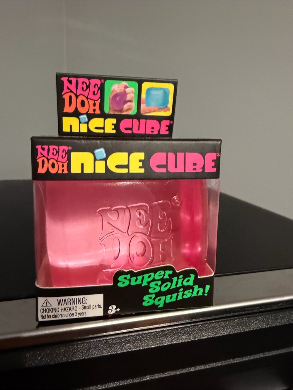 NeeDoh Nice Cube Super Solid Squish - Pink
